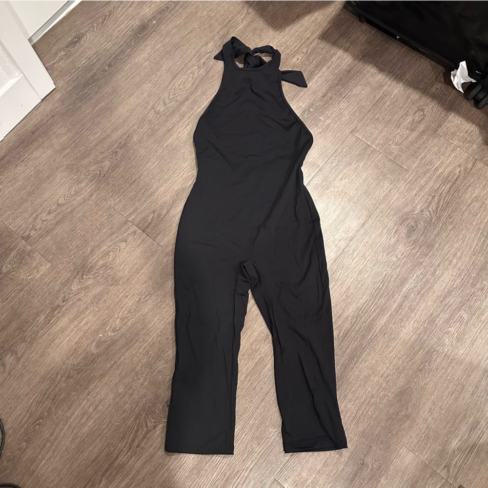 Fashion Nova Sleek Black Jumpsuit